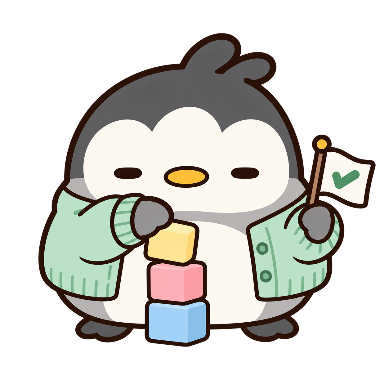 静かな完了ペンギン